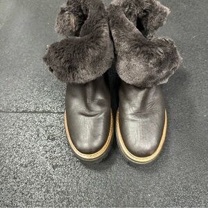 FABIANELLI dark brown leather boots size 41 / US 8